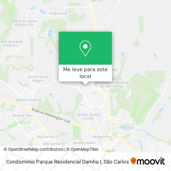 Condomínio Parque Residencial Damha I mapa