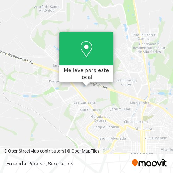 Fazenda Paraíso mapa