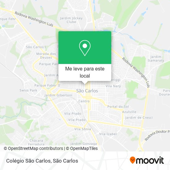 Colégio São Carlos mapa