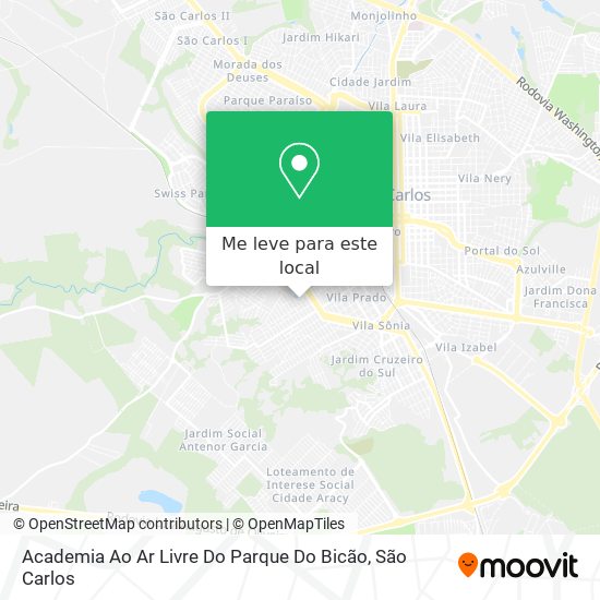 Academia Ao Ar Livre Do Parque Do Bicão mapa