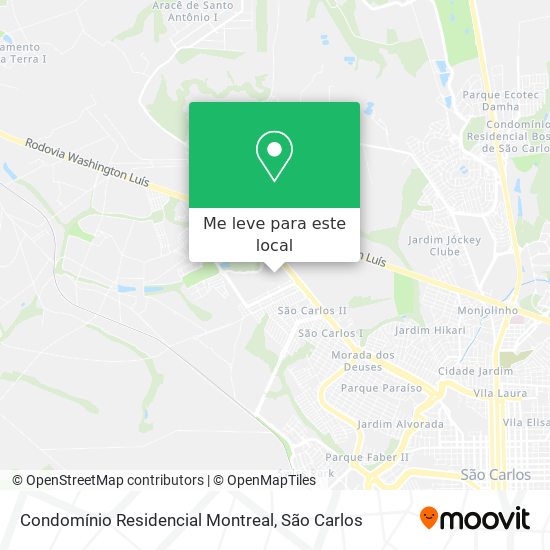 Condomínio Residencial Montreal mapa