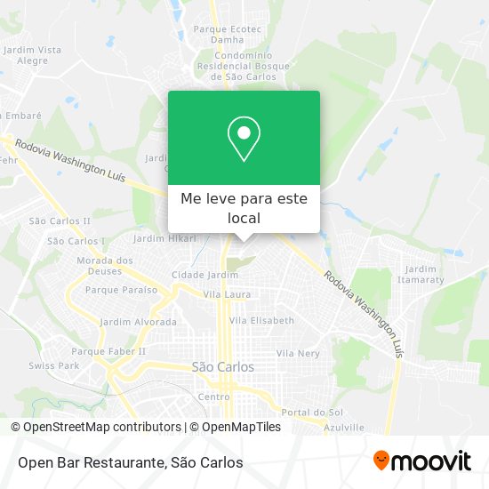 Open Bar Restaurante mapa