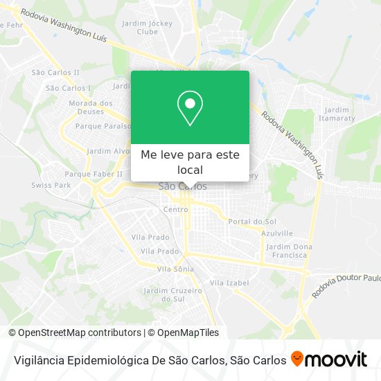Vigilância Epidemiológica De São Carlos mapa