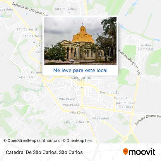 Como chegar até Catedral De São Carlos de Ônibus?
