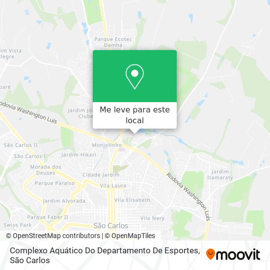 Complexo Aquático Do Departamento De Esportes mapa