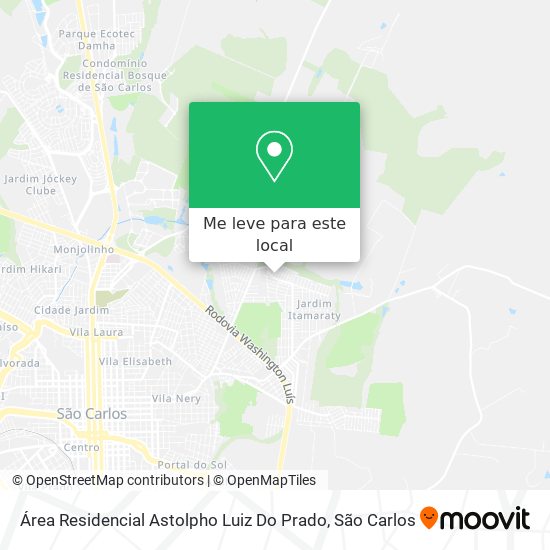 Área Residencial Astolpho Luiz Do Prado mapa