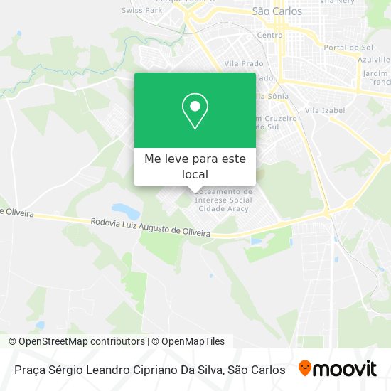 Praça Sérgio Leandro Cipriano Da Silva mapa