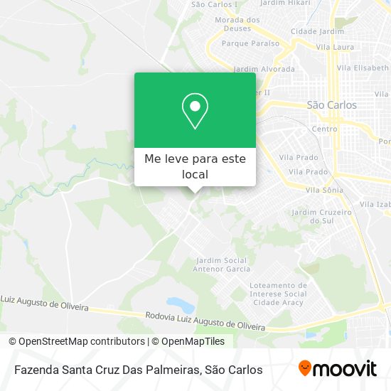 Fazenda Santa Cruz Das Palmeiras mapa