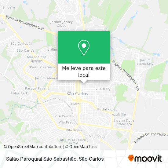 Salão Paroquial São Sebastião mapa