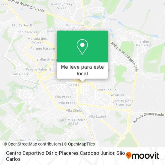 Centro Esportivo Dário Placeres Cardoso Junior mapa