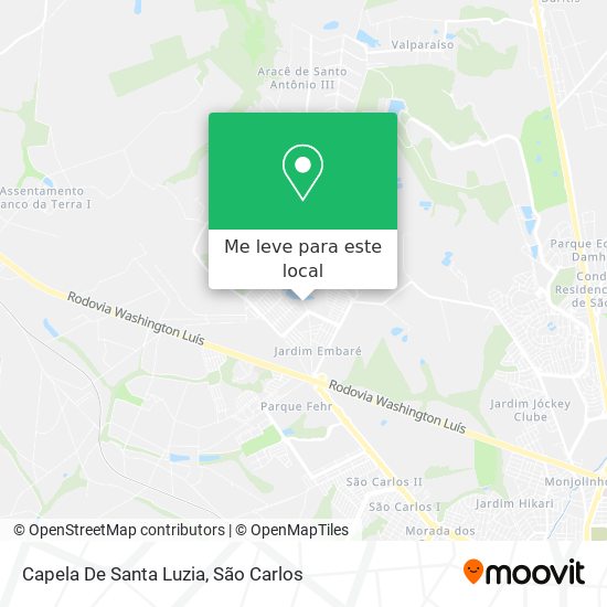 Capela De Santa Luzia mapa