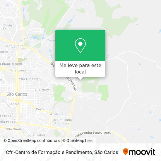 Cfr -Centro de Formação e Rendimento mapa