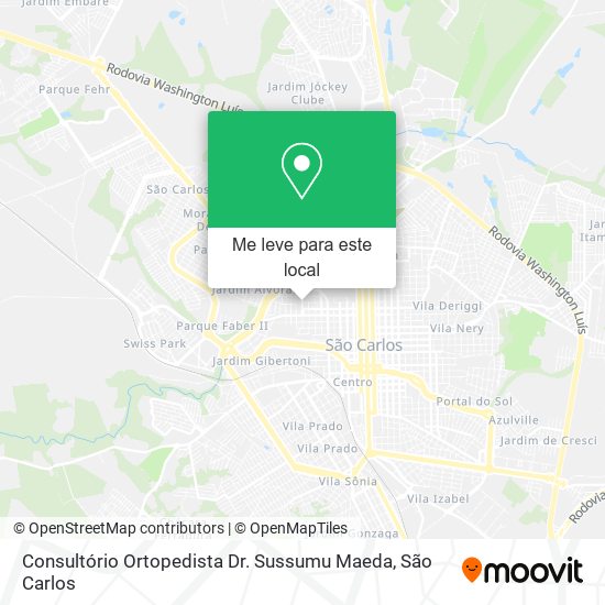 Consultório Ortopedista Dr. Sussumu Maeda mapa