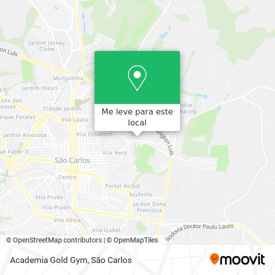 Academia Gold Gym mapa