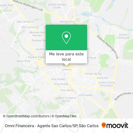 Omni Financeira - Agente Sao Carlos / SP mapa