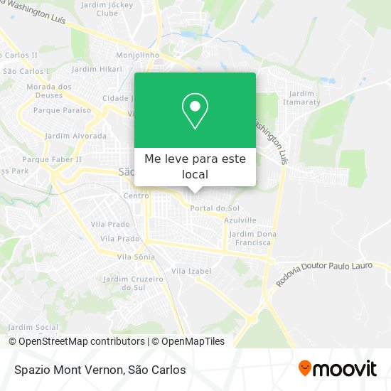 Spazio Mont Vernon mapa