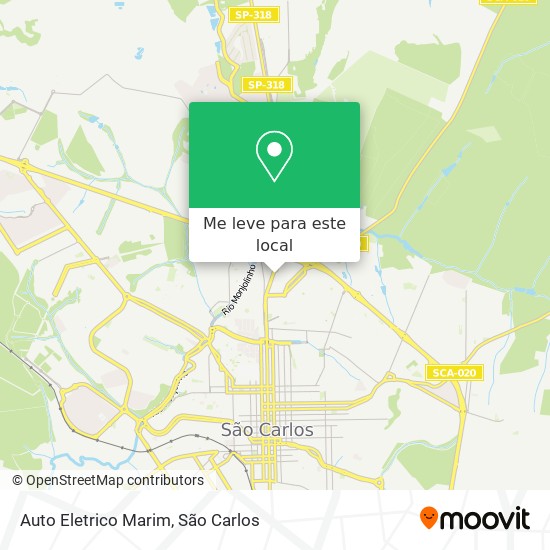 Auto Eletrico Marim mapa