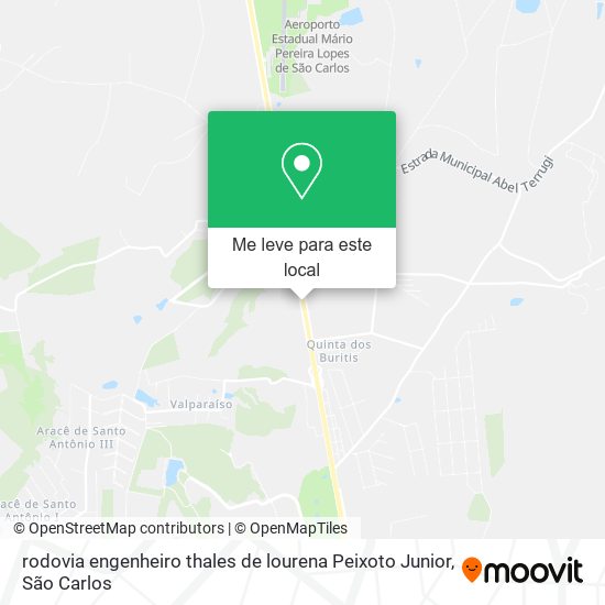 rodovia engenheiro thales de lourena Peixoto Junior mapa
