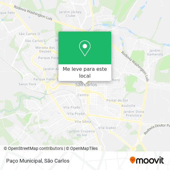 Paço Municipal mapa