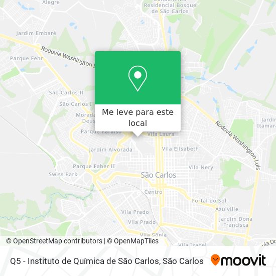 Q5 - Instituto de Química de São Carlos mapa