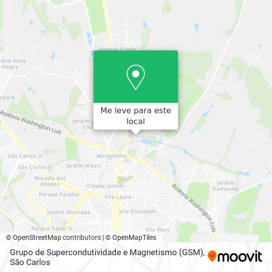 Grupo de Supercondutividade e Magnetismo (GSM) mapa