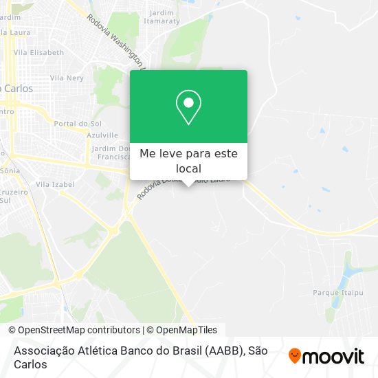 Associação Atlética Banco do Brasil (AABB) mapa