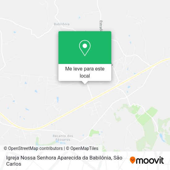 Igreja Nossa Senhora Aparecida da Babilônia mapa