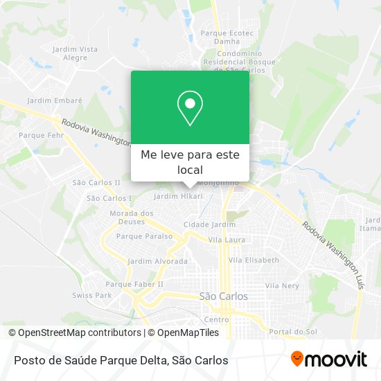 Posto de Saúde Parque Delta mapa