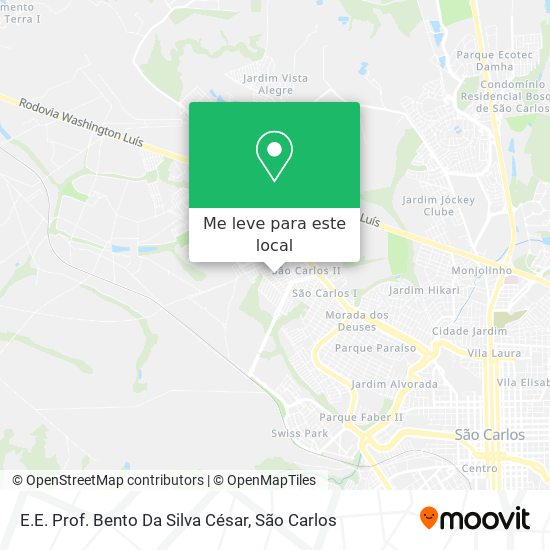 E.E. Prof. Bento Da Silva César mapa