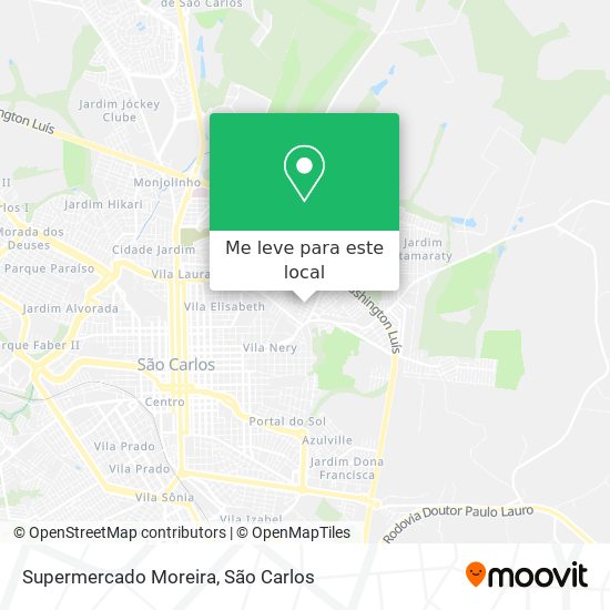 Supermercado Moreira mapa