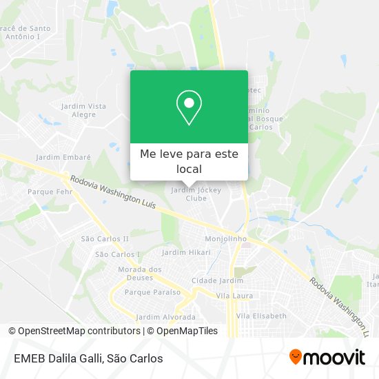 EMEB Dalila Galli mapa