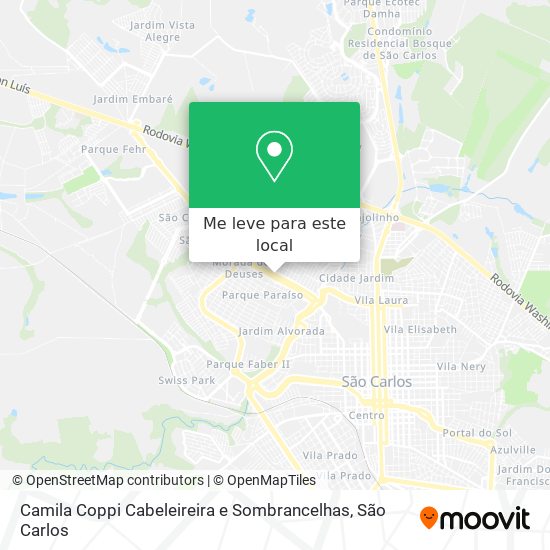 Camila Coppi Cabeleireira e Sombrancelhas mapa