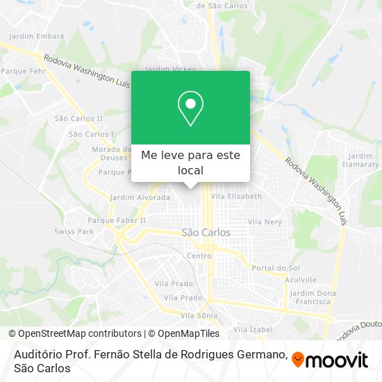 Auditório Prof. Fernão Stella de Rodrigues Germano mapa
