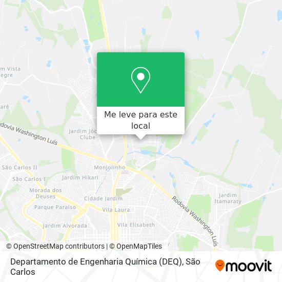 Departamento de Engenharia Química (DEQ) mapa