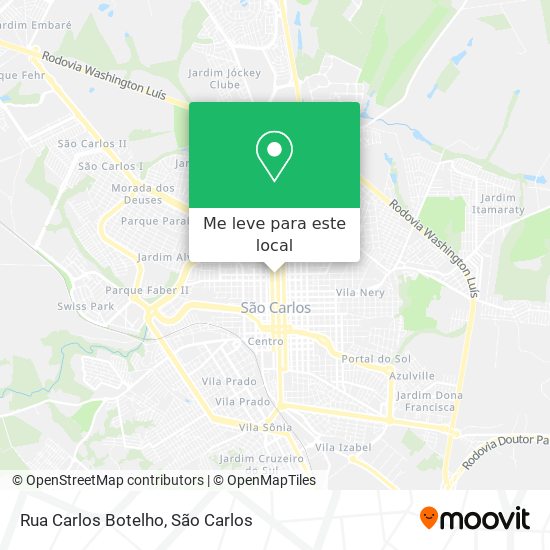 Rua Carlos Botelho mapa
