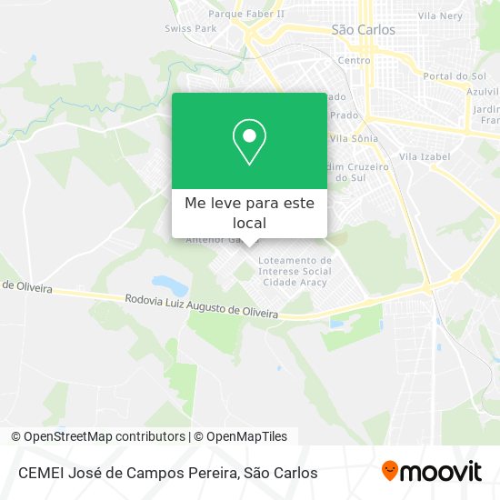 CEMEI José de Campos Pereira mapa
