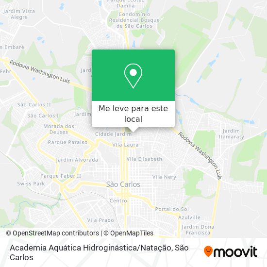 Academia Aquática Hidroginástica / Natação mapa