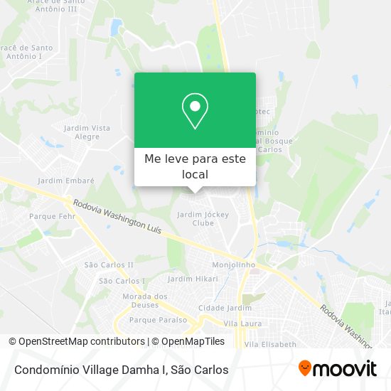 Condomínio Village Damha I mapa