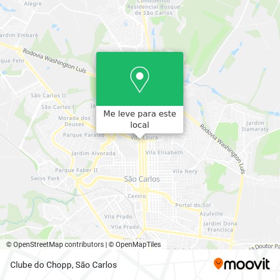 Clube do Chopp mapa