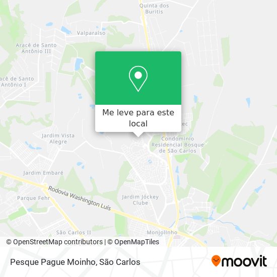 Pesque Pague Moinho mapa