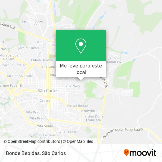 Bonde Bebidas mapa