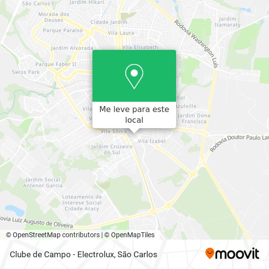 Clube de Campo - Electrolux mapa