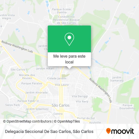 Delegacia Seccional De Sao Carlos mapa