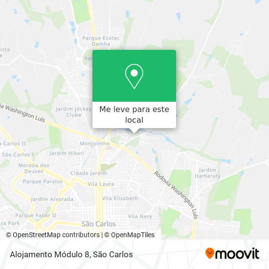 Alojamento Módulo 8 mapa