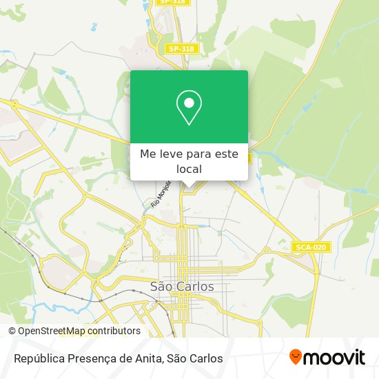 República Presença de Anita mapa