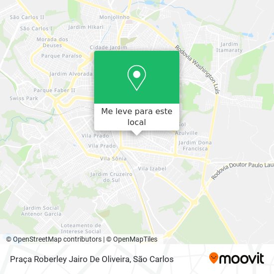 Praça Roberley Jairo De Oliveira mapa