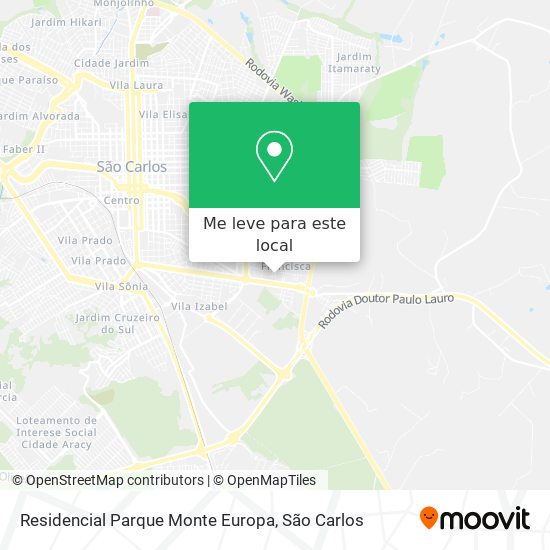 Residencial Parque Monte Europa mapa