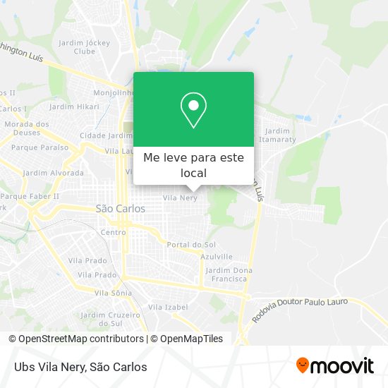 Ubs Vila Nery mapa