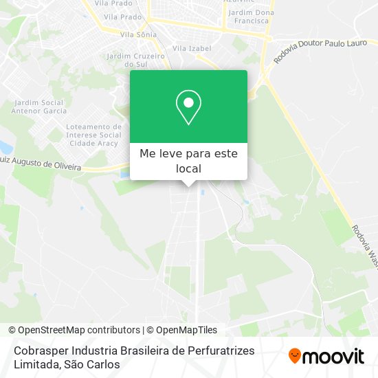 Cobrasper Industria Brasileira de Perfuratrizes Limitada mapa