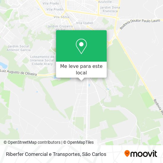 Riberfer Comercial e Transportes mapa